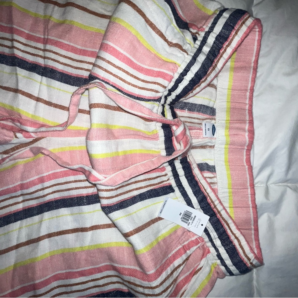 Old Navy Striped Multicolor Drawstring Pants NWT - Picture 3 of 3